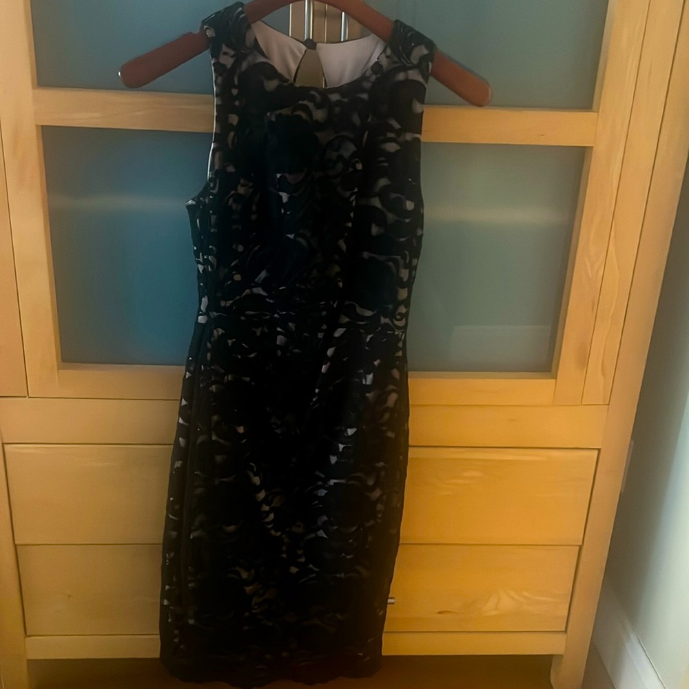 Black lace dress